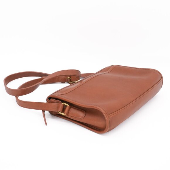 Vintage COACH Purse Taylor Legacy 90s Brown Leather Crossbody Bag USA Made - Picture 11 of 14